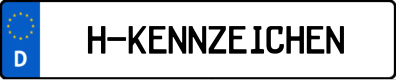 H-Kennzeichen HZ online bestellen