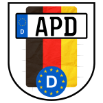 Kennzeichen APD – Autokennzeichen für apd