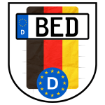 Kennzeichen BED – Autokennzeichen für bed