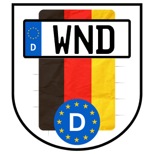 Kennzeichen WND - Wunschkennzeichen Landkreis St. Wendel reservieren