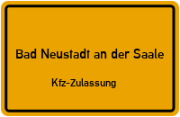 Zulassungsstelle Neustadt An Der Saale