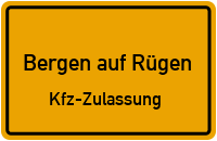 Zulassungsstelle Vorpommern, Rügen